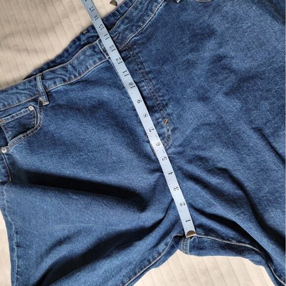 Plus Size Mom Jeans Ultra High Waist Blue Denim Size 24 Women’s Curvy Fit - Picture 5 of 10